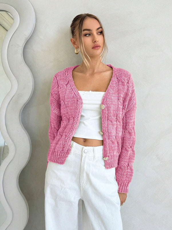 Forever 21 cardigan corto informal de mezcla para mujer, otono/invierno