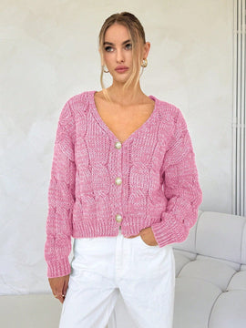Forever 21 cardigan corto informal de mezcla para mujer, otono/invierno