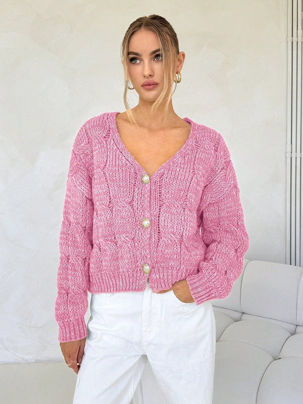 Forever 21 cardigan corto informal de mezcla para mujer, otono/invierno