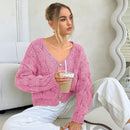 Forever 21 cardigan corto informal de mezcla para mujer, otono/invierno