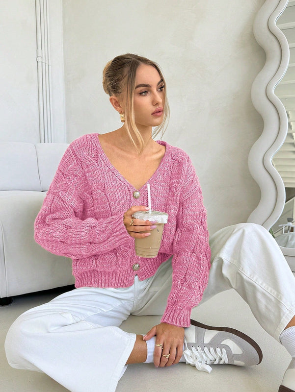 Forever 21 cardigan corto informal de mezcla para mujer, otono/invierno