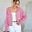 Forever 21 cardigan corto informal de mezcla para mujer, otono/invierno