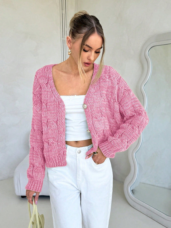 Forever 21 cardigan corto informal de mezcla para mujer, otono/invierno