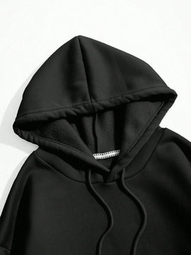 Ezwear sudadera con capucha de manga larga minimalista con estampado de letras para mujer, uso casual diario, parte superior navidena