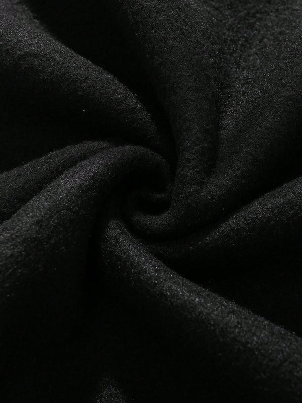Ezwear sudadera con capucha de manga larga minimalista con estampado de letras para mujer, uso casual diario, parte superior navidena