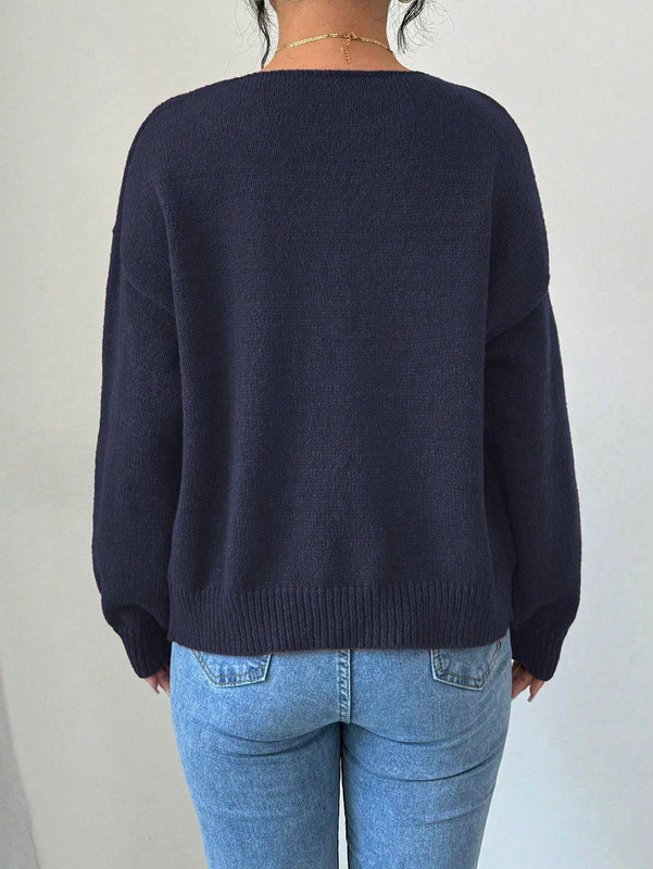 Prive blusa casual de manga larga con amarres delanteros para mujer, para uso diario