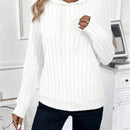 Lune sudadera casual con capucha y cordon de diseno hueco de unicolor de primavera y otono para mujer