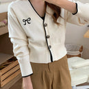 Dazy camisa casual de manga larga con bloques de color, decoracion de lazo e impresion de botones para mujer