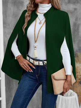 Emery rose ropa de otono para mujer, abrigo de lana con estilo de capa elegante para mujer, ropa de oficina para mujer
