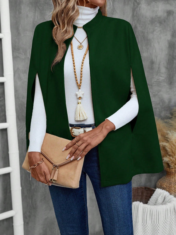 Emery rose ropa de otono para mujer, abrigo de lana con estilo de capa elegante para mujer, ropa de oficina para mujer