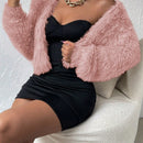 Allurite cardigan de mujer, sueter suave de unicolor, estilo simple y de moda casual para el dia a dia