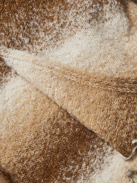 Mod cardigan informal con mangas acampanadas en degradado y detalle de lazo, para otono