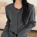 Dazy blusa casual de mujer de manga larga con botones al frente, nueva para el otono, para uso diario