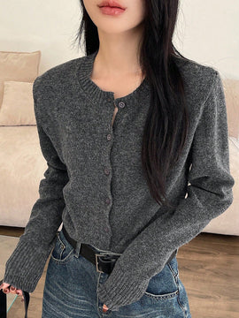 Dazy blusa casual de mujer de manga larga con botones al frente, nueva para el otono, para uso diario
