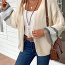 Emery rose cardigan de mujer de bloques de color con rayas, moda minimalista para uso casual diario