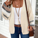 Emery rose cardigan de mujer de bloques de color con rayas, moda minimalista para uso casual diario