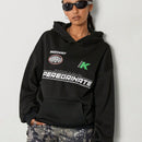 Coolane sudadera con capucha estilo deportivo de mujer con graficos impresos con numeros para otono