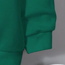 Ezwear jersey holgado de manga larga con estampado de arbol de navidad y texto "feliz navidad" en estilo minimalista y vintage con estampado de leopardo, para mujer