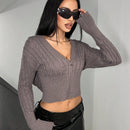 Hypezone sudadera con capucha con cremallera y escote en v para mujer, estilo casual deportivo, color gris, para otono/invierno