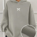 Dazy sudadera con capucha casual con forro polar de unicolor, de corte holgado, unisex