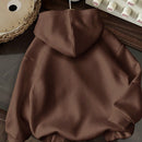 Ezwear sudadera holgada informal con capucha y estampado de arbol de navidad simple, adecuada para otono/invierno para mujeres