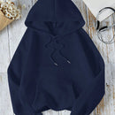 Lune sudadera casual holgada con capucha, de manga larga, con estampado de mariposas, y cordon de ajuste para mujer, apta para otono/invierno