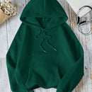 Lune sudadera casual holgada con capucha, de manga larga, con estampado de mariposas, y cordon de ajuste para mujer, apta para otono/invierno