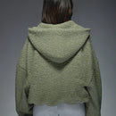 Missguided sudadera con capucha oversize de forro polar con bloque de color "22" para clima frio de otono/invierno