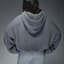 Missguided sudadera con capucha oversize de forro polar con bloque de color "22" para clima frio de otono/invierno