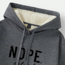 Ezwear sudadera holgada casual de cuello alto con media cremallera, estampado de la letra california, color blanco, con cordon ajustable, esponjosa y gruesa, apropiada para otono/invierno