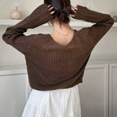 Dazy cardigan de mujer con nudo delantero de unicolor para otono