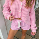 Frenchy cardigan de manga larga suave y acogedor, de corte holgado y estilo informal, a la moda y versatil, de longitud cropped, para mujer