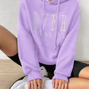 Moosta sudadera con capucha y cordon mujer, estampado "overrensando", otono