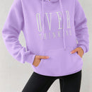 Moosta sudadera con capucha y cordon mujer, estampado "overrensando", otono