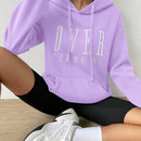 Moosta sudadera con capucha y cordon mujer, estampado "overrensando", otono