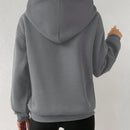 Moosta sudadera con capucha y cordon mujer, estampado "overrensando", otono
