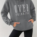 Moosta sudadera con capucha y cordon mujer, estampado "overrensando", otono