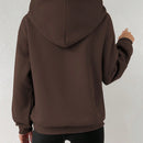 Moosta sudadera con capucha y cordon mujer, estampado "overrensando", otono