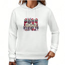 Sudadera con capucha navidena para mujer, sudadera con capucha tipo sueter navideno feo, sudadera con forro polar, sueteres de manga larga, jerseys, atuendos de otono, ropa de invierno
