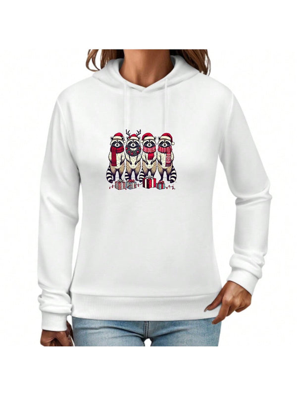 Sudadera con capucha navidena para mujer, sudadera con capucha tipo sueter navideno feo, sudadera con forro polar, sueteres de manga larga, jerseys, atuendos de otono, ropa de invierno