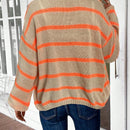 Emery rose cardigan de mujer de bloques de color con rayas, moda minimalista para uso casual diario