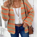 Emery rose cardigan de mujer de bloques de color con rayas, moda minimalista para uso casual diario