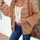 Emery rose cardigan de mujer de bloques de color con rayas, moda minimalista para uso casual diario