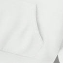 Ezwear sudadera holgada casual de cuello alto con media cremallera, estampado de la letra california, color blanco, con cordon ajustable, esponjosa y gruesa, apropiada para otono/invierno