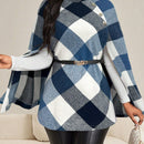 Lady abrigo de mujer de manga larga con cuello alto, botones dorados, estilo elegante para ocasiones casuales, de fiesta, boda, de oficina, en otono e invierno, en colores negro, blanco y gris, talla grande, nuevo.