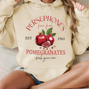 Lune sudadera con capucha de manga larga con estampado grafico de granada para mujer, para otono/invierno