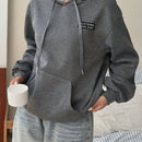 Ezwear sudadera holgada casual de cuello alto con media cremallera, estampado de la letra california, color blanco, con cordon ajustable, esponjosa y gruesa, apropiada para otono/invierno