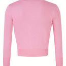 Yesfashion sueter tipo cardigan informal de punto con mangas 3/4 y corte tipo bolero abierto al frente para mujer