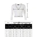 Yesfashion sueter tipo cardigan informal de punto con mangas 3/4 y corte tipo bolero abierto al frente para mujer
