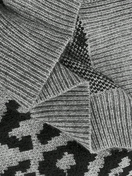 Lune cardigan de mujer con estampado retro de leopardo, de una sola hilera de botones
